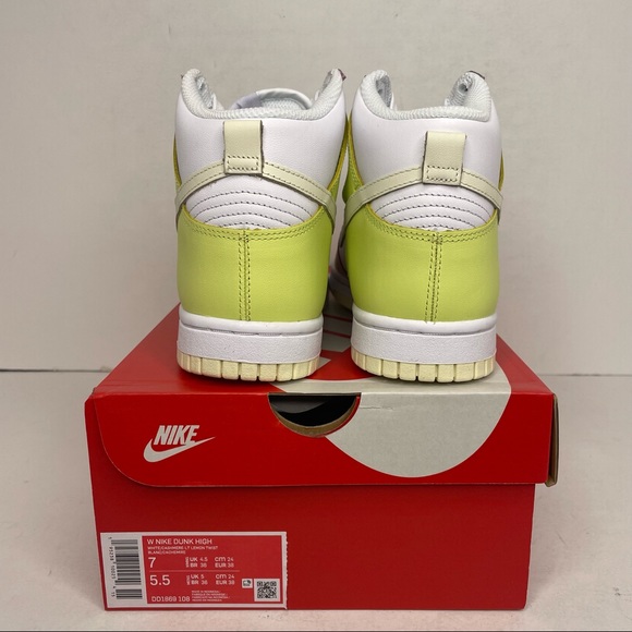 Nike Dunk High WMNS “Cashmere/Lemon Twist” NEW 2021 - Picture 4 of 4